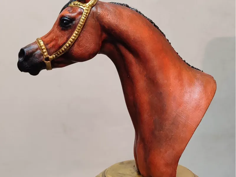 Busto de cavalo árabe
