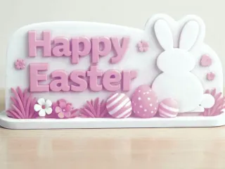 Happy easter plate