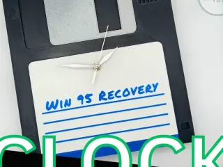 FLOPPY DISC WALL CLOCK