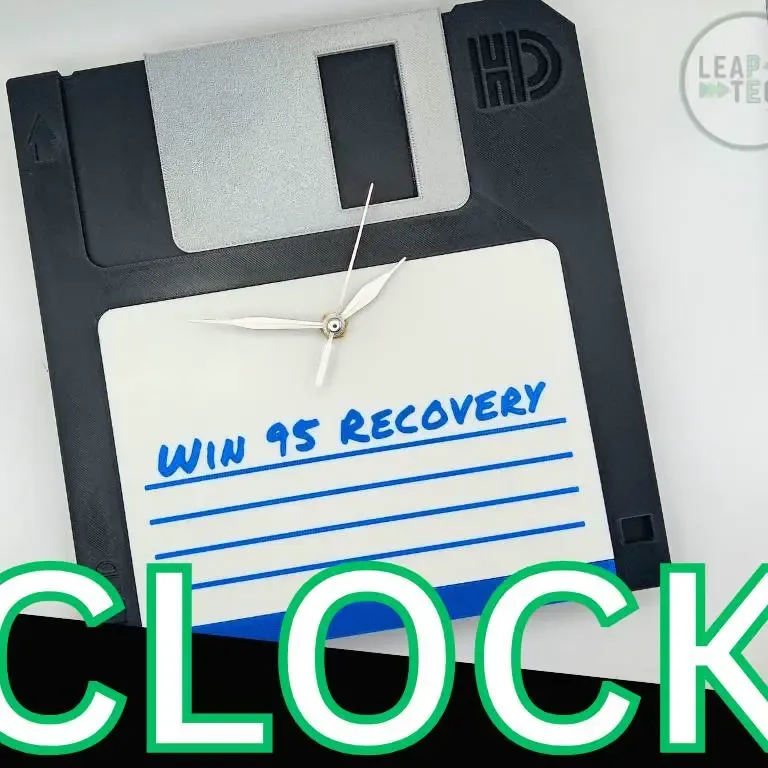 Reloj de pared de disquete
