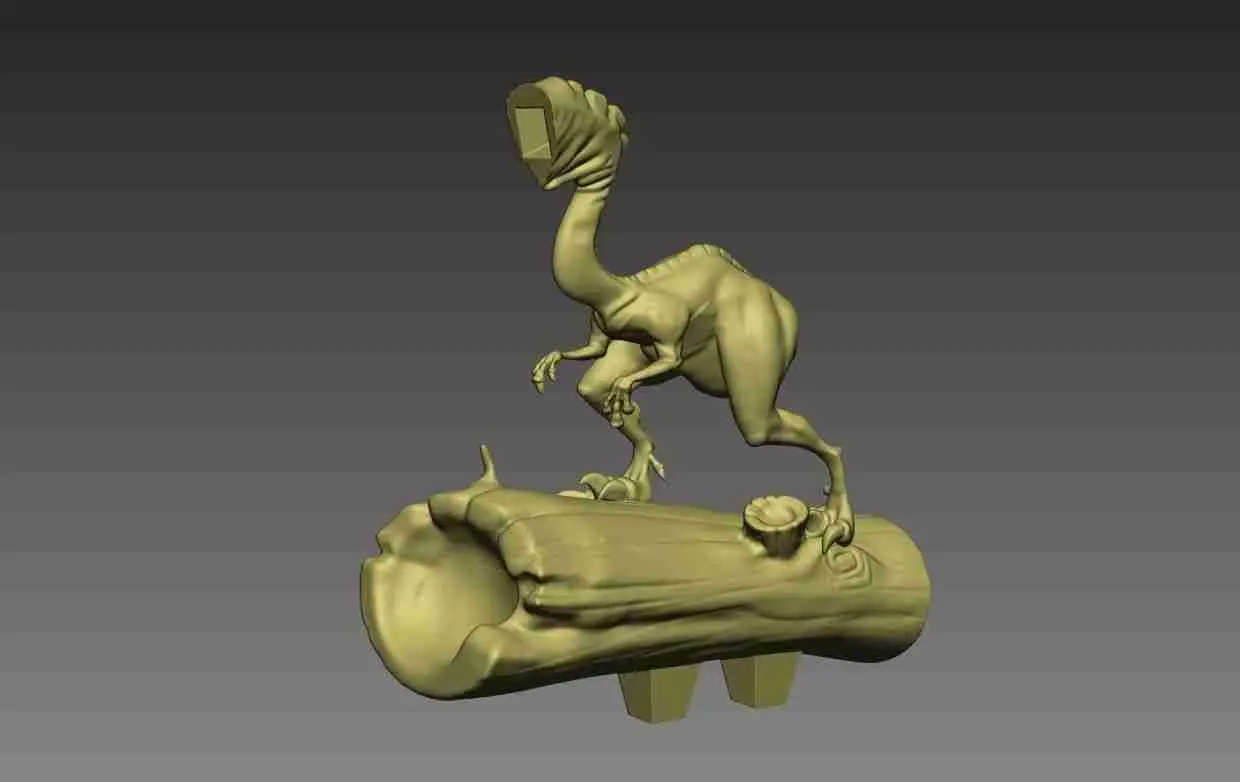 Modello di stampa 3D del dinosauro stilizzato Compsognathus