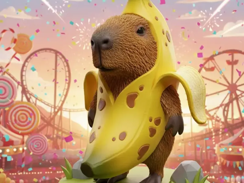 Capivara, carpicho, banana, Capybara