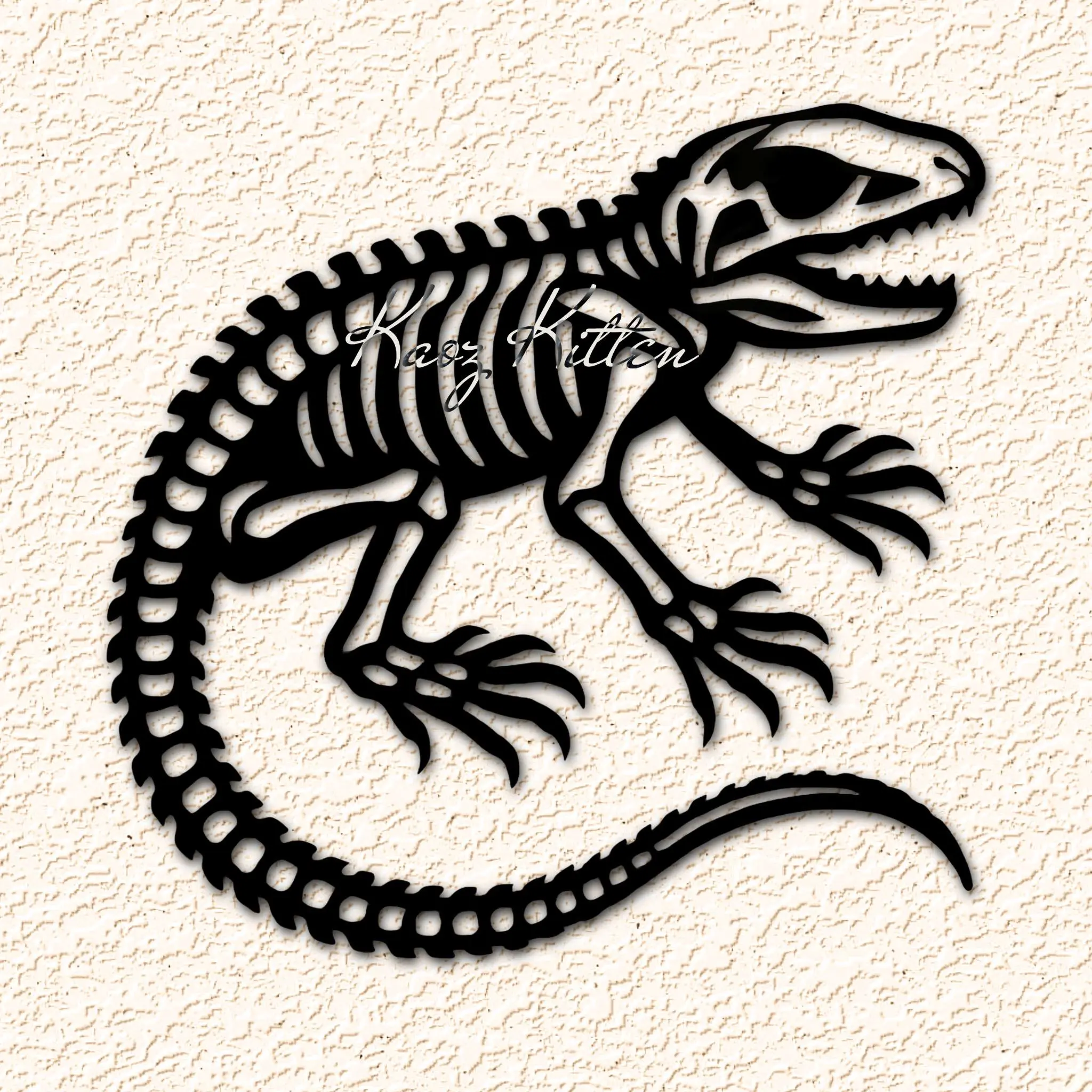 Reptile Lizard Skeleton Wall Art Home Decor