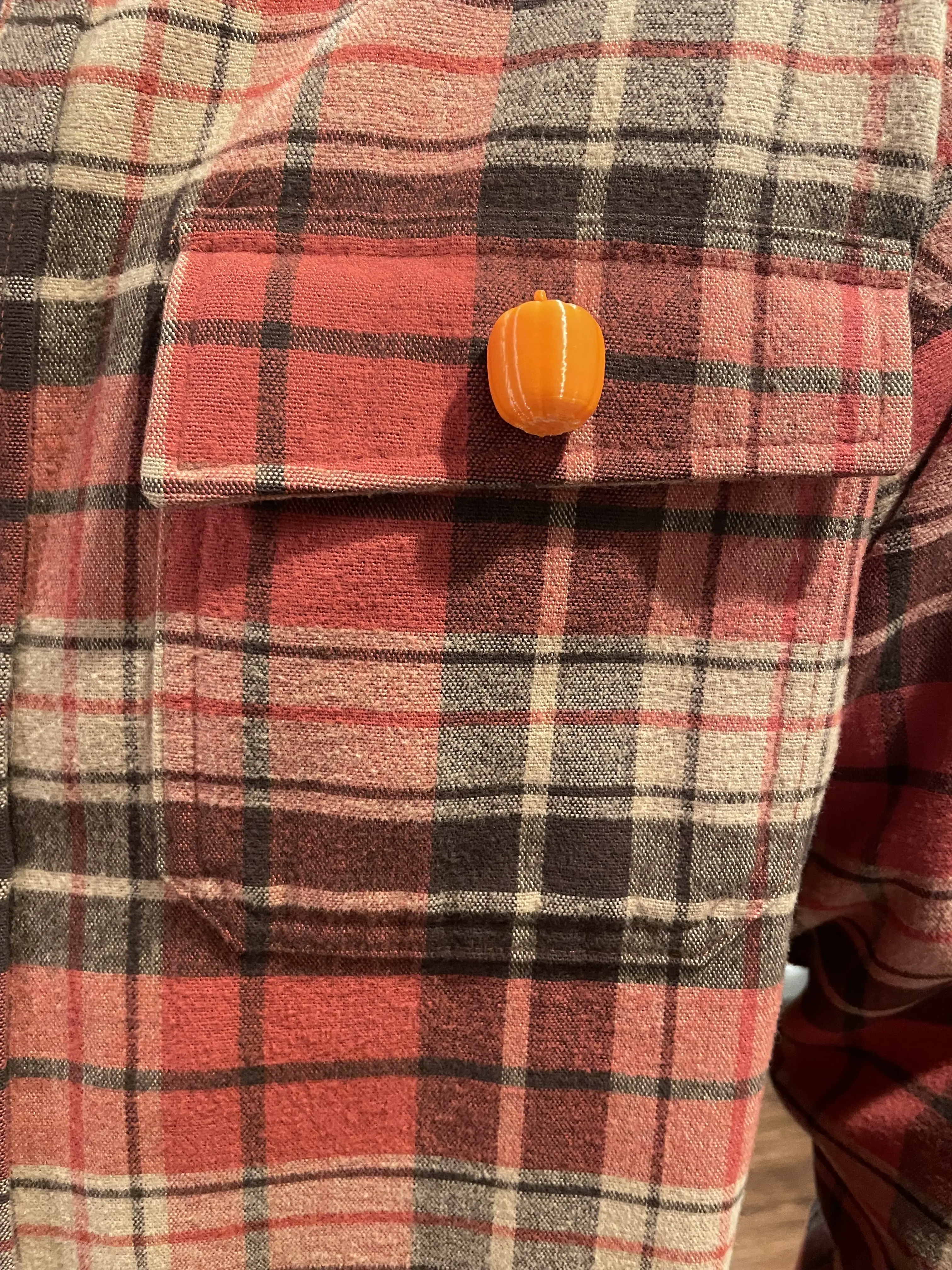 Pumpkin Button