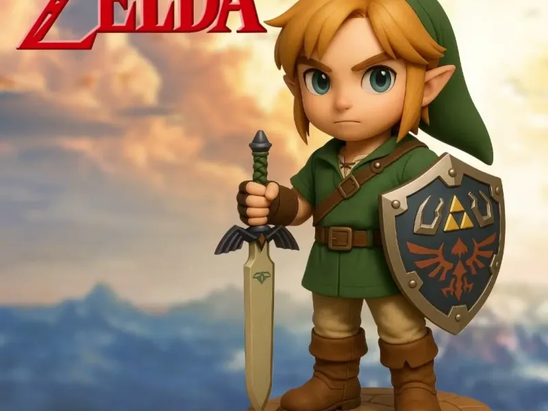 Link Zelda Chibi with base