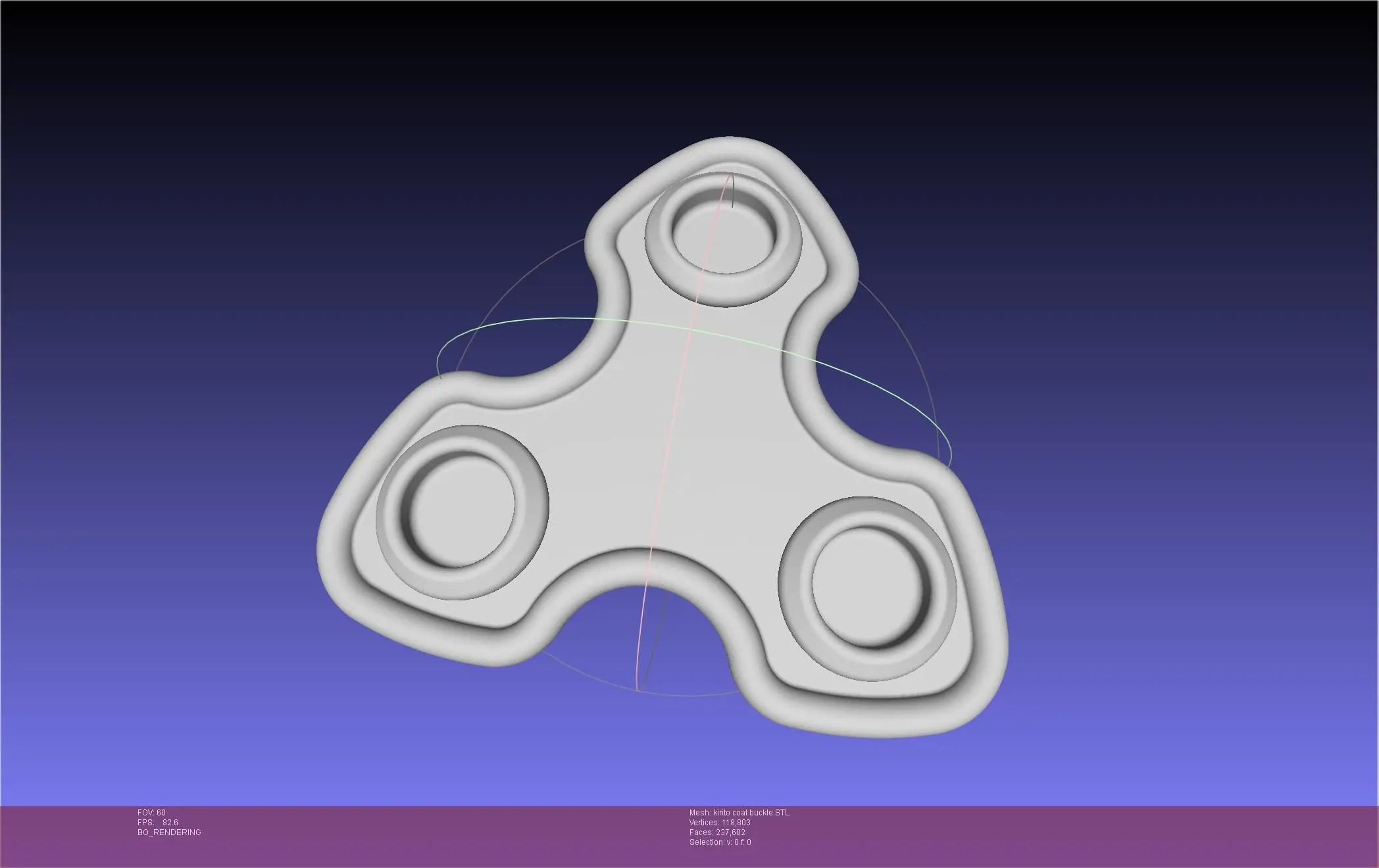 Sword Art Online Kirito Coat Buckle Printable Model