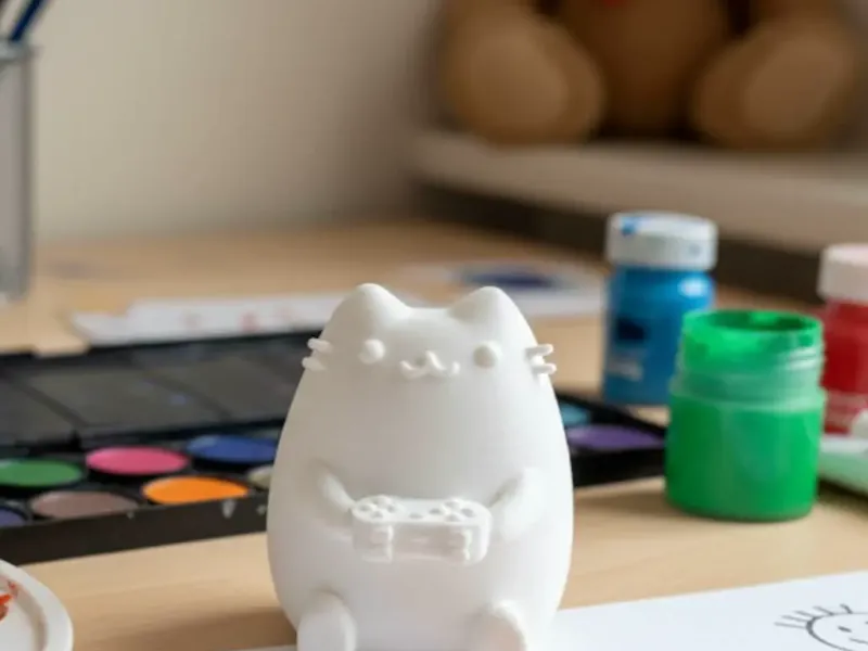 Gamer pusheen figurine