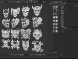 Demon Skull Tattoo Bundle | 16 Gothic Skull STL + SVG Design-8