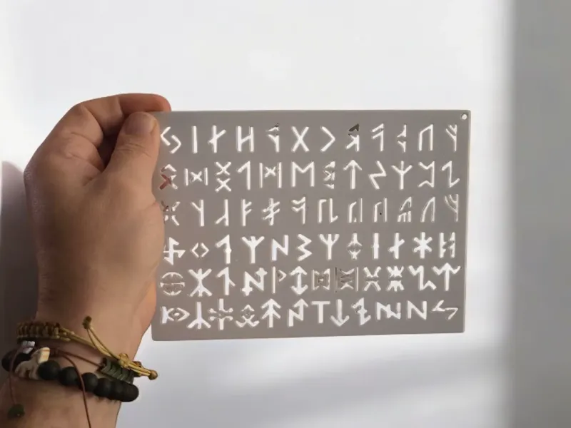 Viking Runes Stencil 1