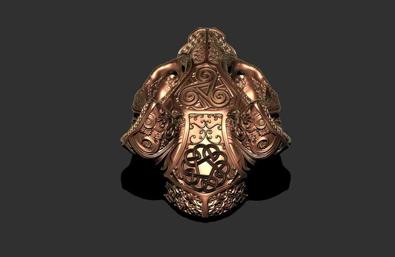 Ornamental Deluxe Cat Skull