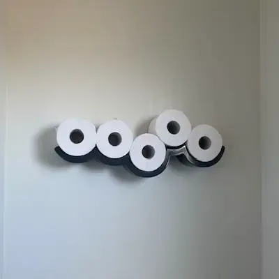 Silver Lining Cloud Toilet Roll Holder Shelf