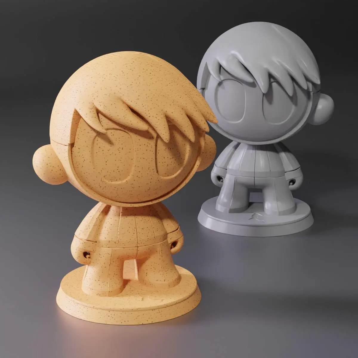 DIY Robot boy art toy - Print and paint