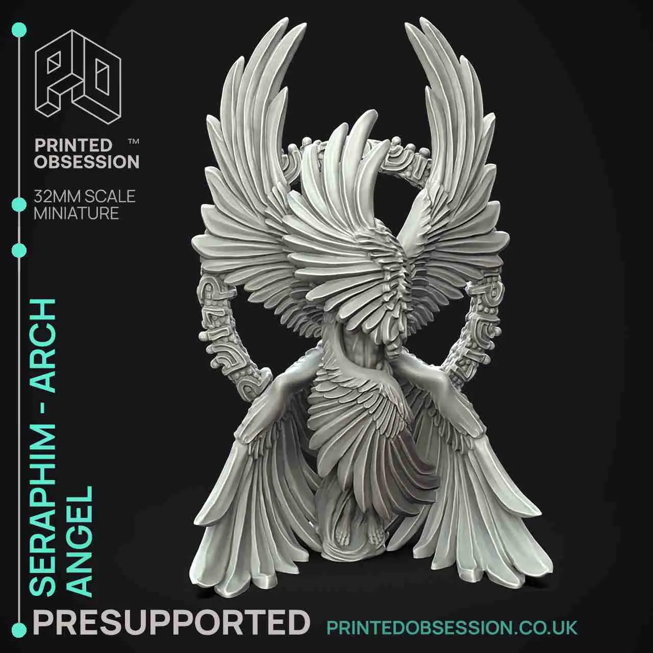 Seraphim - Arch Angel - PRESUPPORTED - 32mm Scale