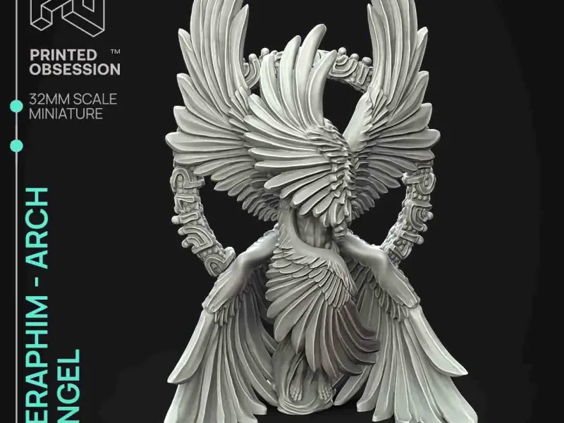 Seraphim - Arcanjo - PRESUPORTADO - Escala 32mm