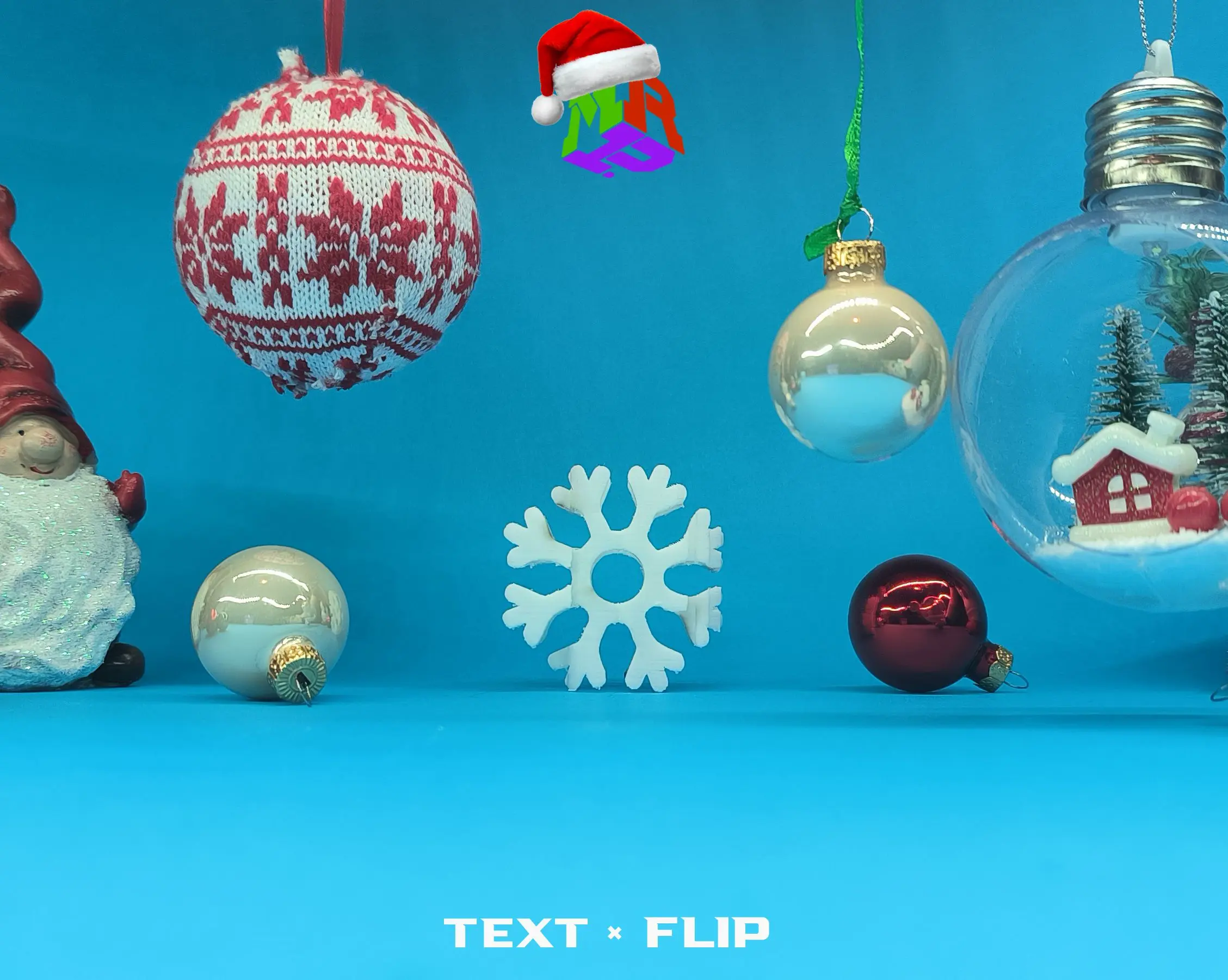 Text Flip - Let It Snowflake