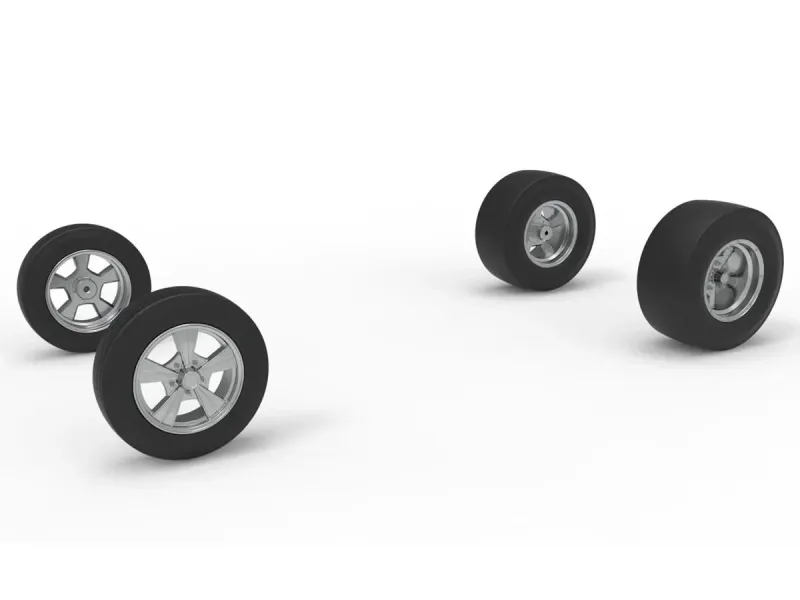 Wheel Set of Gasser Version 3 Scale 1:25