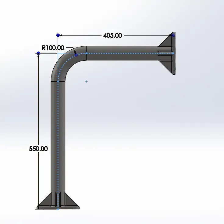 Industrial L-Bracket Support - Heavy Duty SS304 Design

