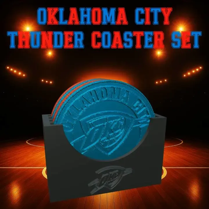 Oklahoma City Thunder Coaster Set (NBA)