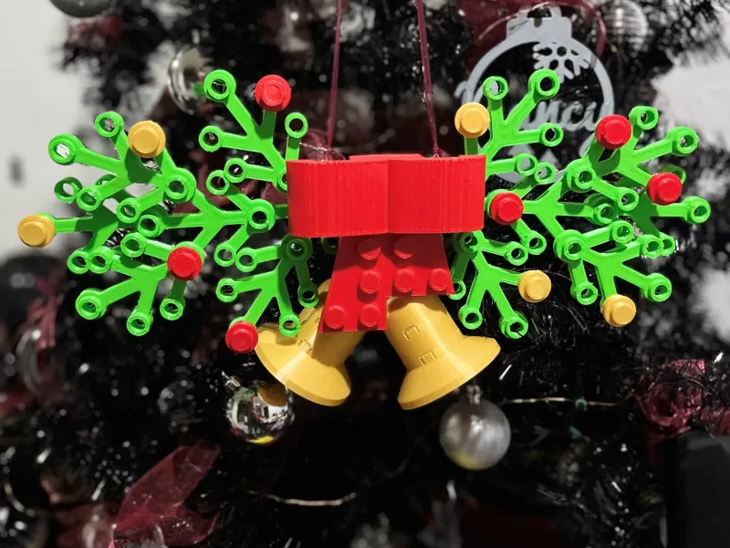 Ornamento natalizio ispirato ai LEGO
