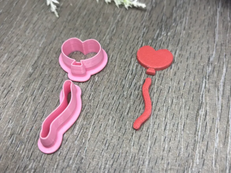 HEART BALOON CLAY CUTTER SET