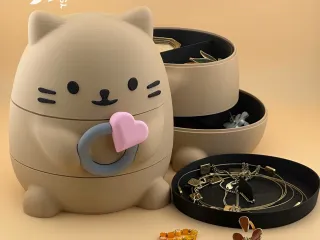 Cat jewelry box