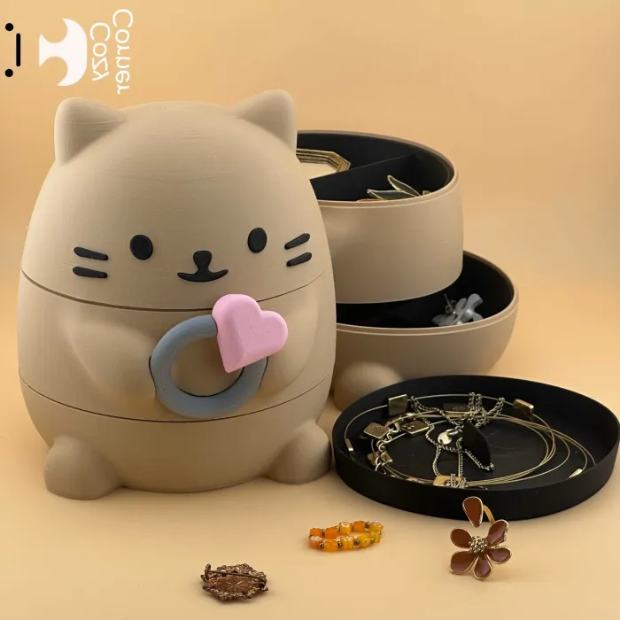 Шкатулка Cat Head - Дом и быт - PLA - изделие 3D-печати - фото 3