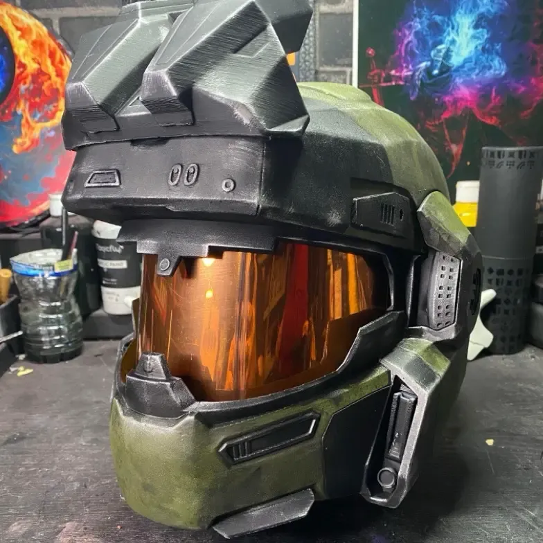 Halo Reach Grenadier Helmet sliced