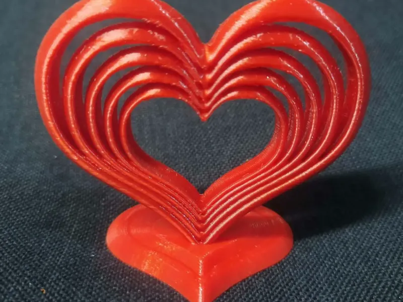Layered Heart Display Stand Desk Decor Valentine Gift