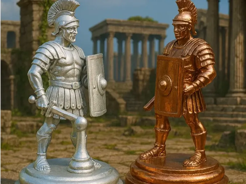 "Centurione Romano – Pedone" Set di Scacchi Storico – Stampabile in 3D