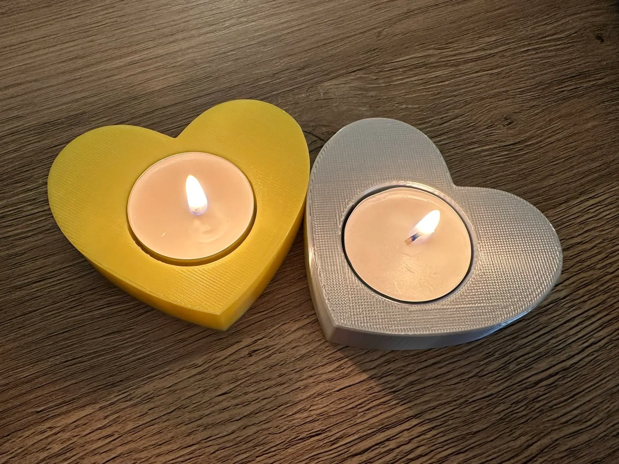 Heart candle holder