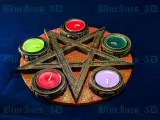 WICCAN PENTAGRAM TEALIGHT MUMLUK-1