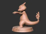 Pokemon - charmeleon 3D print model-2