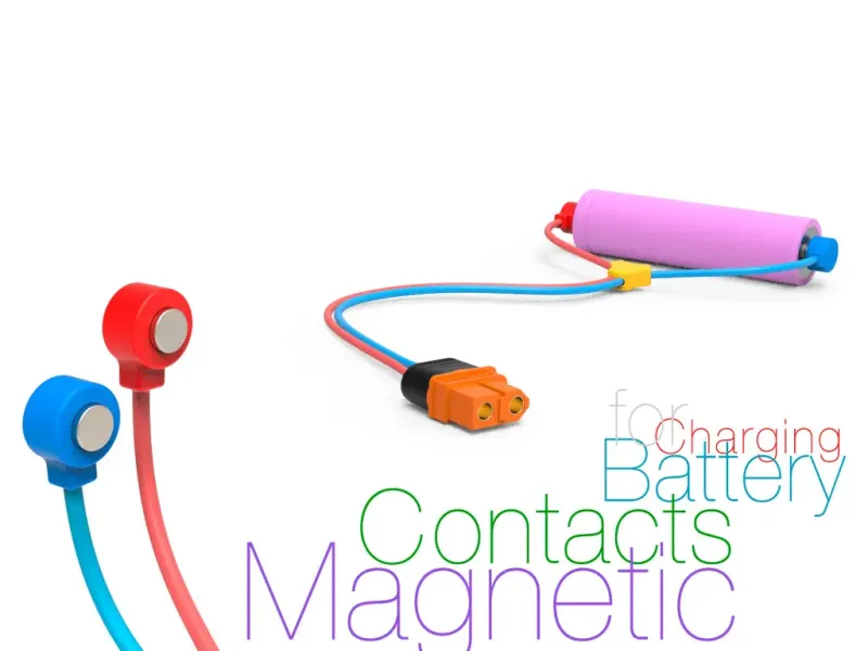 Contactos magnéticos para carga de baterías