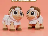 Articulated Ram STL & 3MF – Flexi Fidget Toy for 3d printing-1