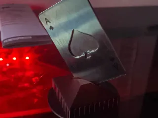 Metal card holder