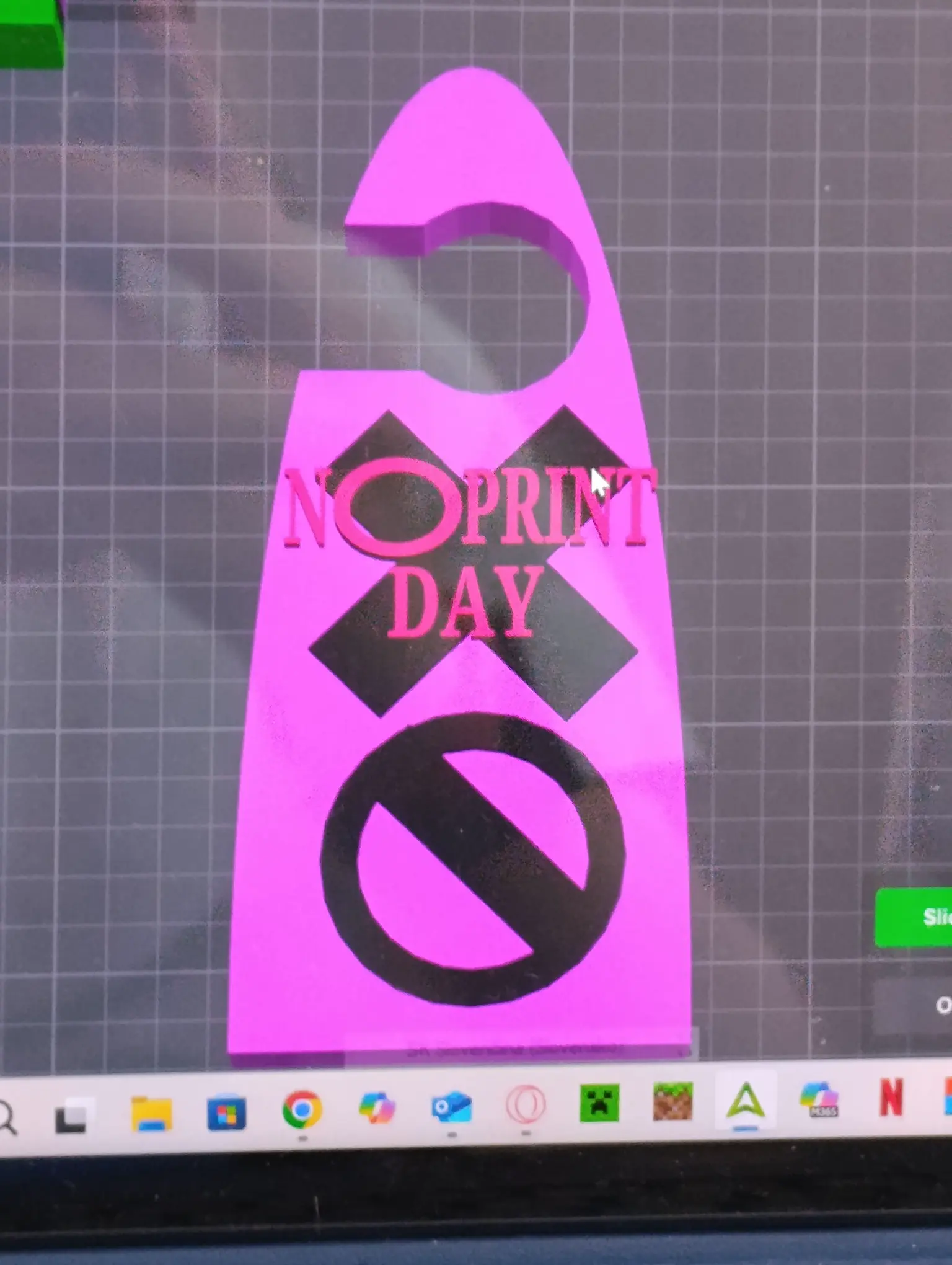 door sign no print day