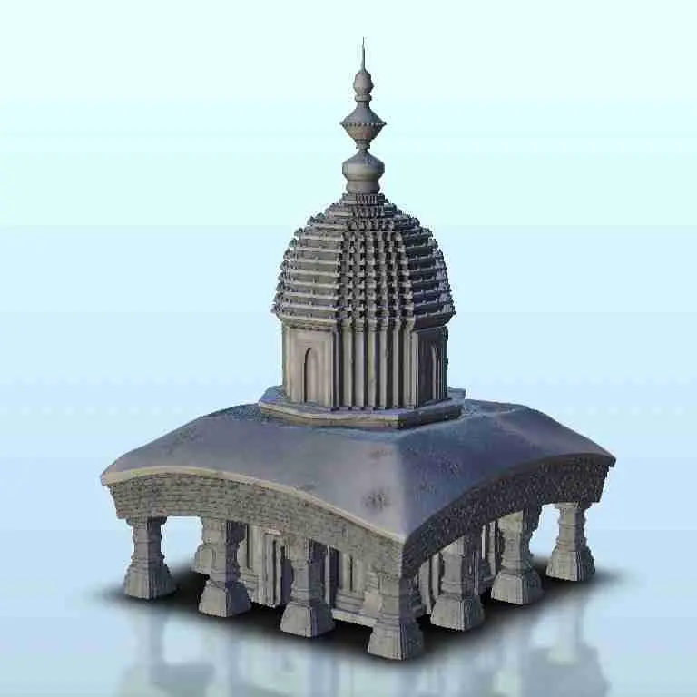 Indian temple with pillars 13 - miniatures warhammer terrain
