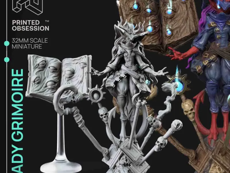 Teifling - Lady Grimoire - Foundlings - Ön Destekli - 32mm ölçek