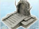 Magic stone gate with tree roots and platform (7) - miniatur-8