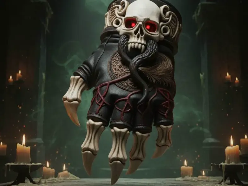SKULL GLOVE HALLOWEN