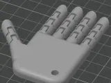 Articulated robot hand keychain (print in place)-0
