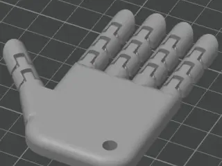 Mano robot articulada llavero (print in place)