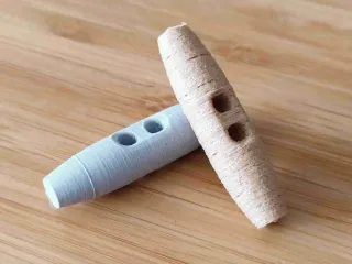 Simple long sweater button