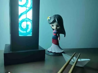 Origami Ship Chopstick Holder