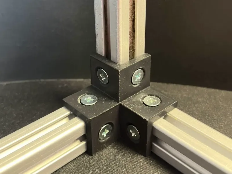 3-Way Corner Connector for 2020 Aluminum Extrusions