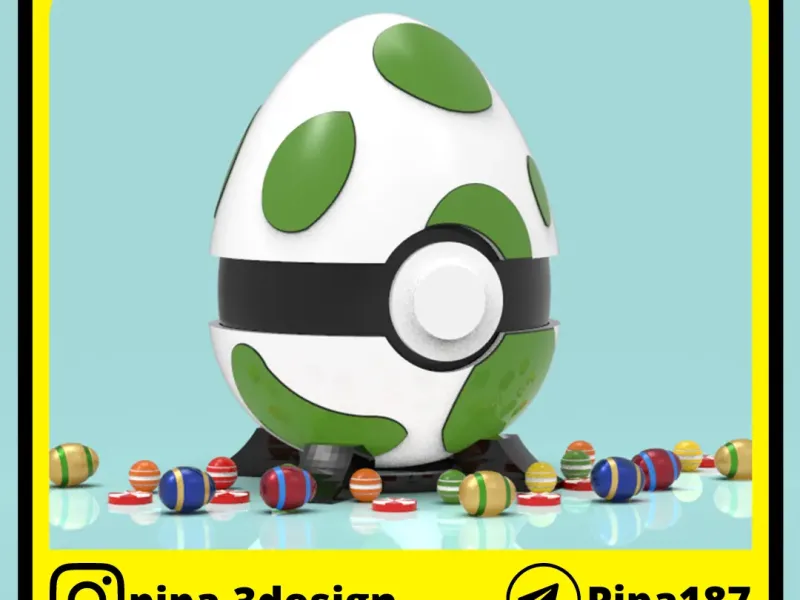 STORAGE CONTAINER - POKEBALLS POKEMON GO EASTER EGG
