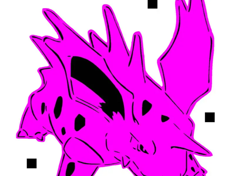 033 Nidorino stencil