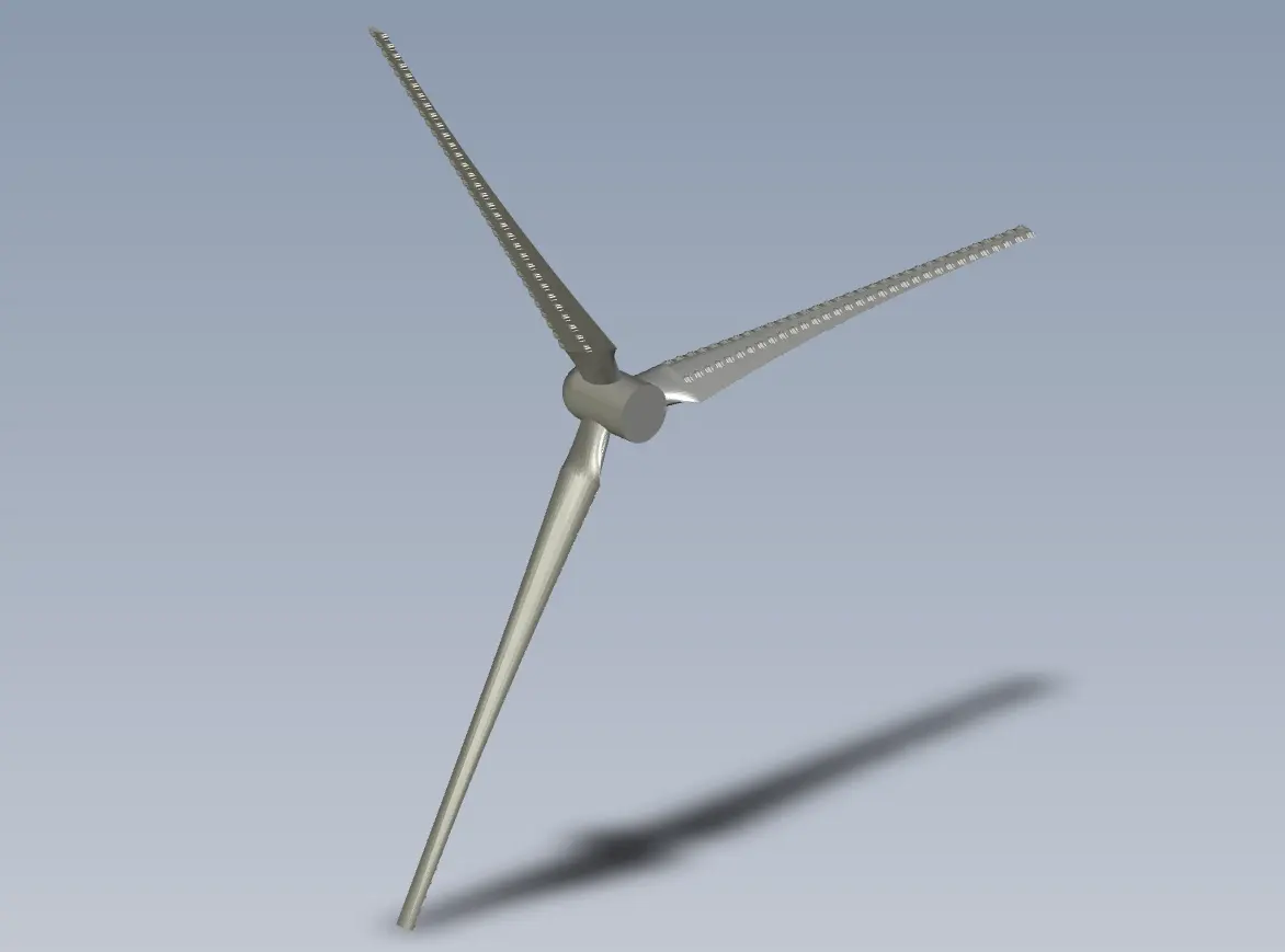 Rüzgar Türbini GE-1.5-Megawatt Model (Düz ve Köpekbalığı Dişli)