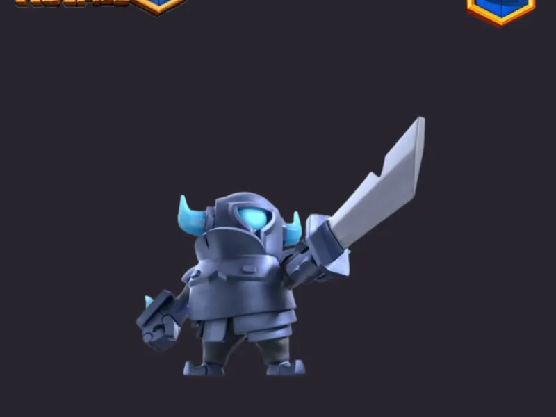 MiniPekka Clash Royale (4 цвета)(файл stl или 3mf)