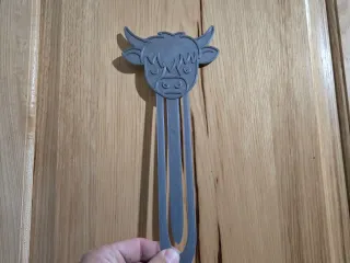 highlander cow bookmark